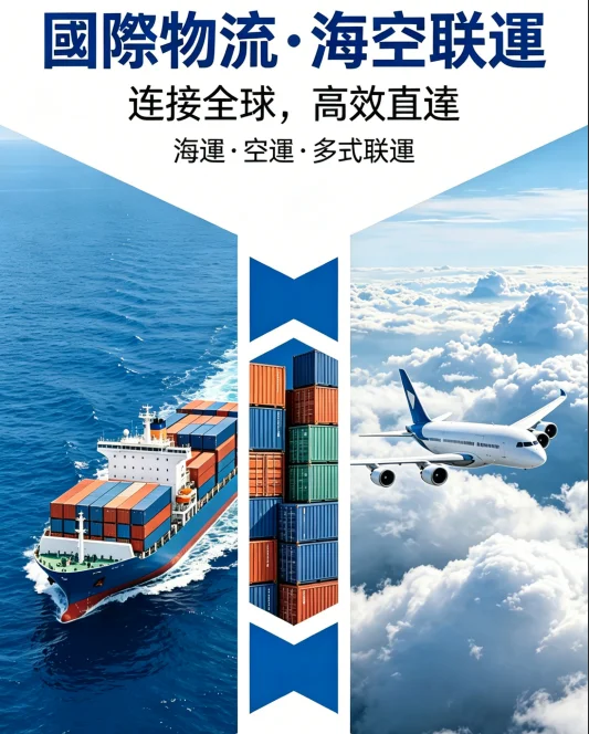 国际物流海空联运-中美专线中欧班列东南亚物流-连接全球高效直达
