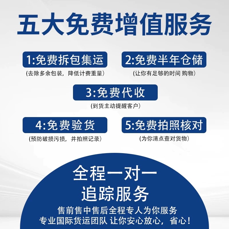 免费验货拆包-丢货赔付保障-敏感货集运-零食化妆品国际快递